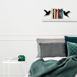 Aberto Design Sujetalibros de Metal Negro